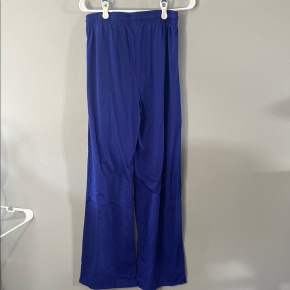 Vibrant Blue Wide-Leg Pants Size Large - Picture 4 of 6